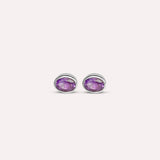 Small Greta in Purple Earrings